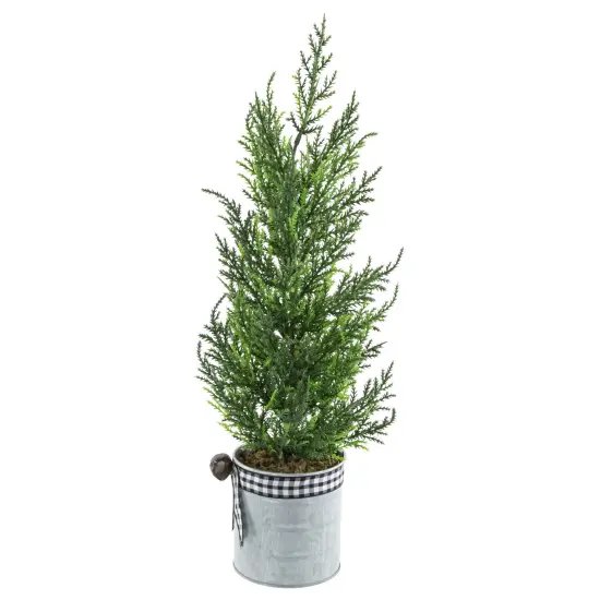 Northlight Artificial Cypress Christmas Tree - 18.5" - Unlit Green {5}