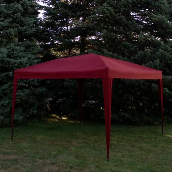 Northlight 10' x 10' Burgundy Pop-Up Outdoor Canopy Gazebo Red {7}