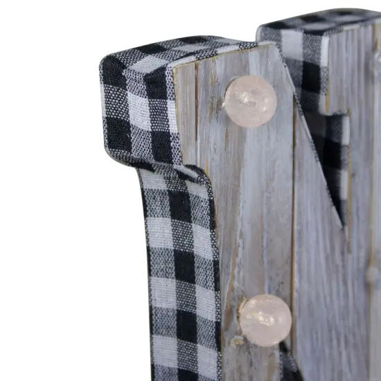 Northlight Lighted 3D Wooden "NOEL" Christmas Decoration - 17" Brown {5}