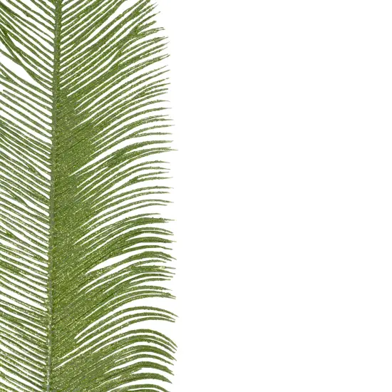 Kurt Adler 24" Artificial Metallic Green Palm Frond Floral Spray {4}