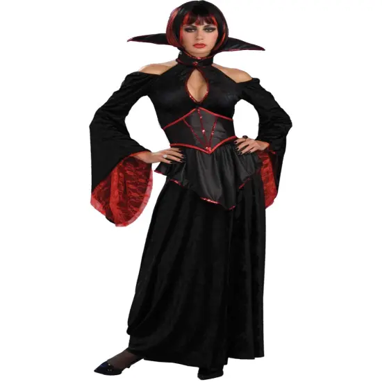 Women's Reversible 2-in-1 Vampire and Flamenco Spanish Dancer Double Costume {1}