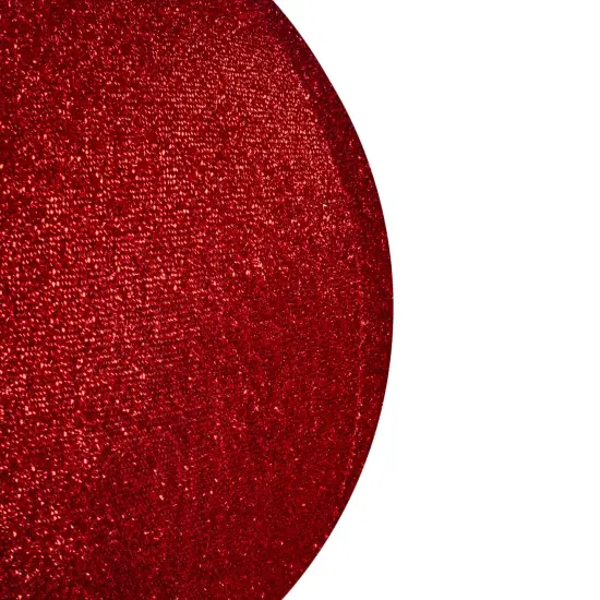 Northlight Inflatable Tinsel Christmas Ball Ornament Outdoor Commercial Decoration - 19.5" -Red {4}
