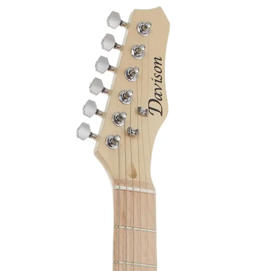 Davison Guitars Full Size Electric Guitar with 10-Watt Amp - Right Handed Beginner Kit with Gig Bag and Accessories {4}