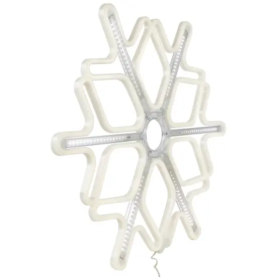 Northlight Lighted Cascading Snowflake Outdoor Christmas Decoration - 16" - Clear Lights {4}