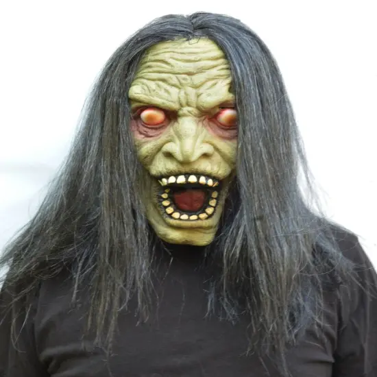 Kitcheniva Halloween Old Lady Witch Scary Mask With Hair {2}