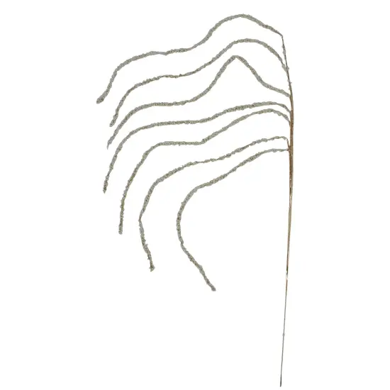 Northlight Artificial Beaded Weeping Twig Christmas Spray - 25" - Cream Ivory {4}