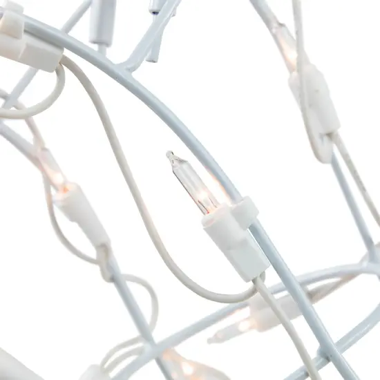 Northlight 48" Lighted White Standing Reindeer Outdoor Christmas Yard Decoration {5}