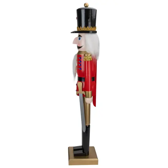 Northlight 36" Red and Gold Christmas Soldier Nutcracker with Sword {5}