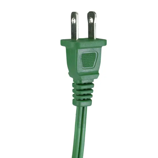 Northlight Indoor Power Extension Cord with Foot Switch and 3-Outlets - 9' - Green {6}