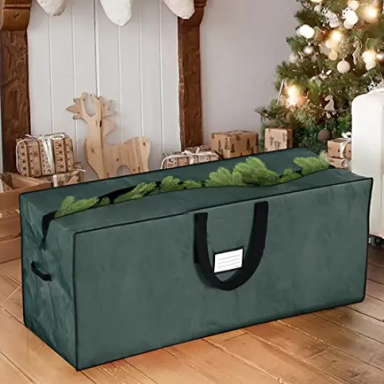 Elf Stor 83-DT5512 Premium Green Christmas Bag Holiday Extra Large for up to 9' Tree Storage, 1 pack x 9 ft {5}