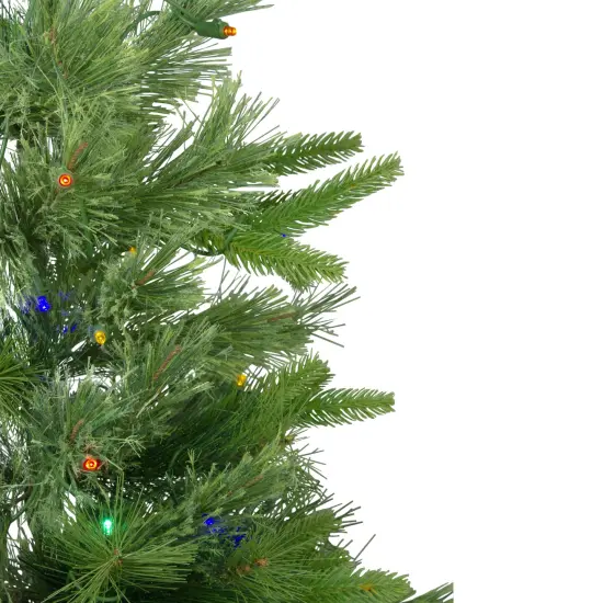 Northlight 3' x 29 Pre-Lit Ashcroft Cashmere Pine Full Artificial Christmas Tree - Multi LED Lights Green {5}