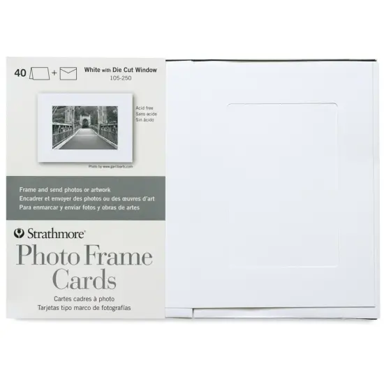 Strathmore Photo Frame Cards and Envelopes - Full Size, White, Pkg of 40 {2}