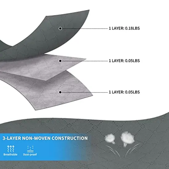 Clothes Storage Bags Foldable Blanket Storage Bins for Closet Organizers Storage Containers with Durable Handles Thick Fabric for Clothing Comforter Blanket Bedding Organization and Storage 6 Pack {6}