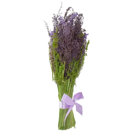 Northlight Lavender Artificial Springtime Bouquet, Purple and green 12" {4}