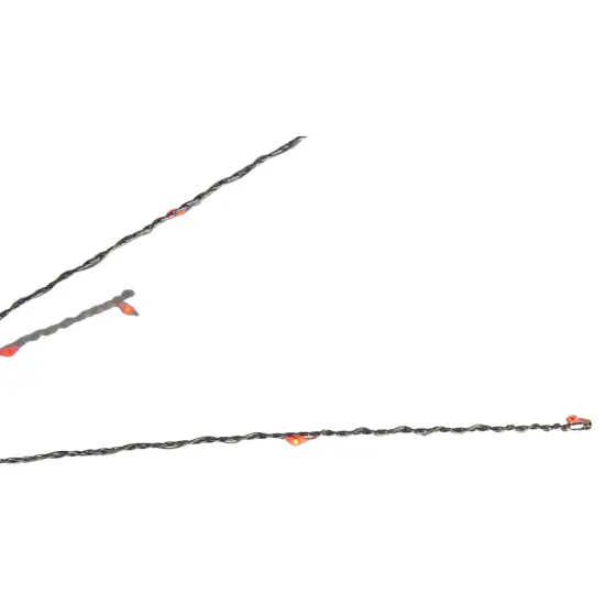 Northlight 20" LED Lighted Firework Silver Branch Hanging Decor - Red {4}