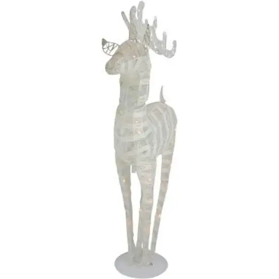 Northlight LED Lighted Glitter Reindeer Christmas Decoration - 36" - Warm White Lights {4}