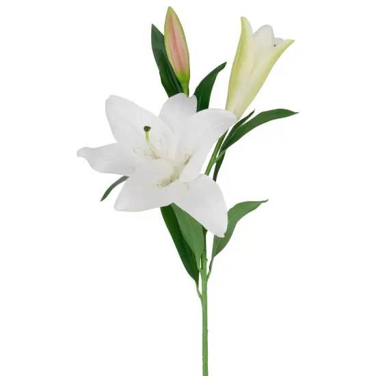 Northlight Real Touch&trade; Artificial Casa Blanca Lily Sprays - 38" - White - Set of 6 {4}