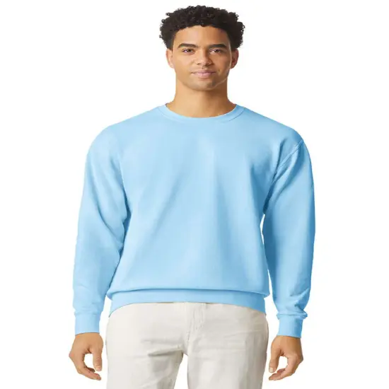 Comfort Colors&reg; Garment-Dyed Lightweight Fleece Crewneck Long Sleeve Sweatshirt Hydrangea {1}
