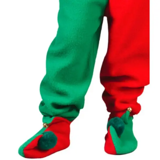 Fun World Red and Green Elf Plush Unisex Child Christmas Costume - Small {6}