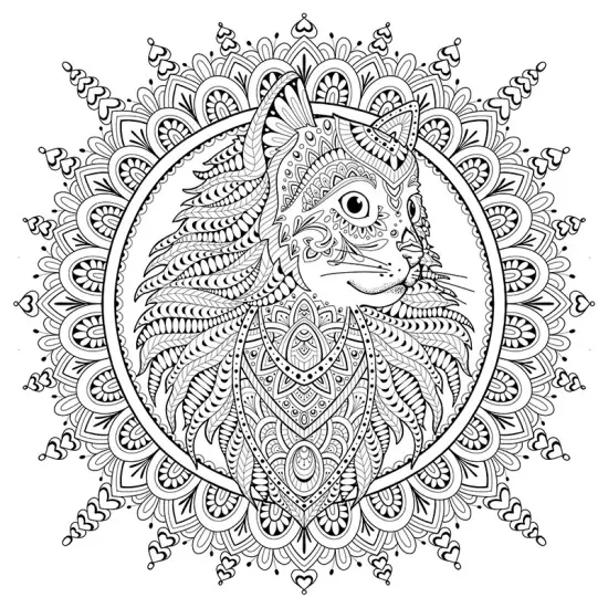 My Cat Mandala Coloring Book-Softcover {4}
