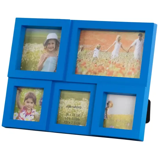 Northlight Multi Sized Photo Puzzle Picture Frame Wall Collage - 11.5 - Blue {1}