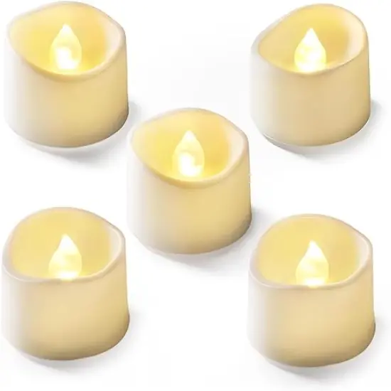 12Pcs Flickering Flameless Candle Battery Operated, 200+Hours Fake Electric LED Candles Tea Lights for Votive, Centerpiece Table Decorations {2}
