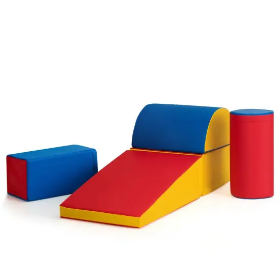 Crawl Climb Foam Shapes Playset Softzone Toy Red {4}