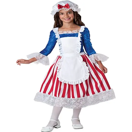 American Heroes Colonial Betsy Ross Girl's Costume {1}