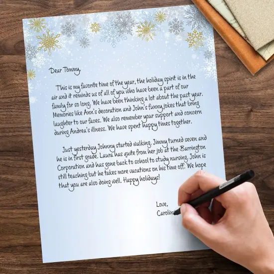 Great Papers! Foil Snowy Day Letterhead, for Invitations, Announcements and Personal Messages, Printer Friendly 8.5" x 11", 25 Pack (2023049) {4}