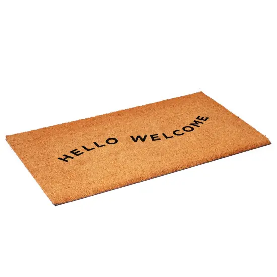 Hello-Welcome Doormat 17" x 29" {4}