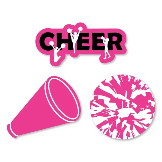 Big Dot of Happiness We've Got Spirit - Cheerleading - DIY Shaped Birthday Party or Cheerleader Party Cut-Outs - 24 Count {1}