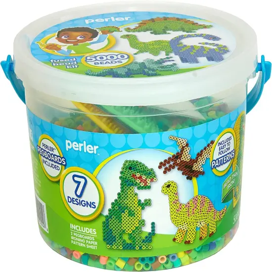 Perler Fused Bead Bucket Kit-Dinosaur {1}