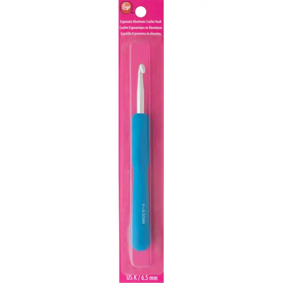 Boye Ergonomic Aluminum Crochet Hook-Size K/6.5mm {1}