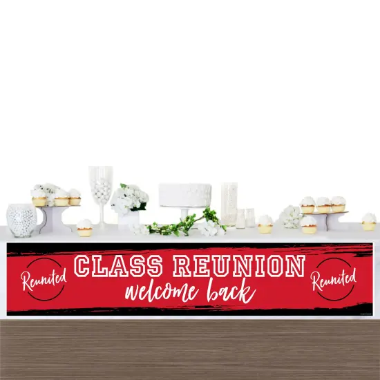 Big Dot of Happiness Reunited Red - School Class Reunion Party Decorations Party Banner {4}