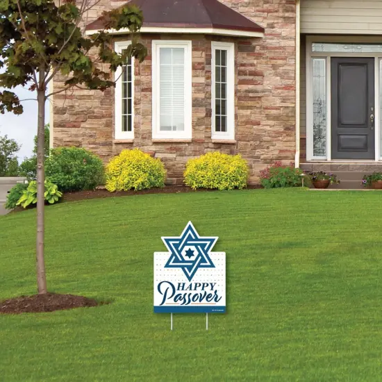 Big Dot of Happiness Happy Passover - Outdoor Lawn Sign - Pesach Party Yard Sign - 1 Piece {4}