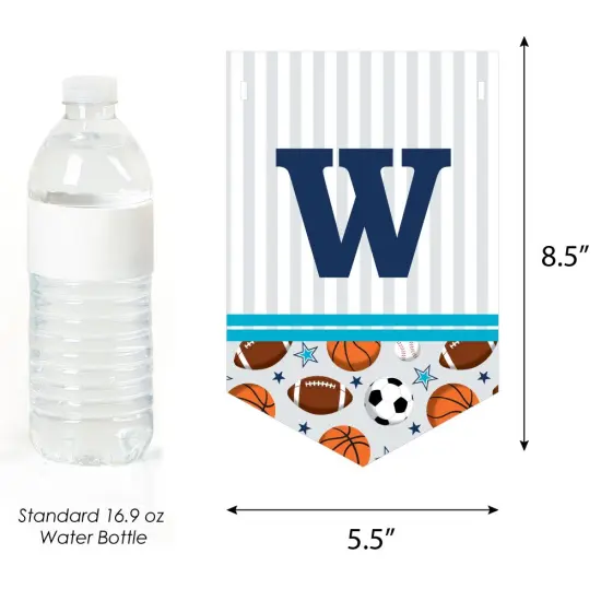 Big Dot of Happiness Go, Fight, Win - Sports - Baby Shower Bunting Banner - Party Decorations - Welcome Baby {4}