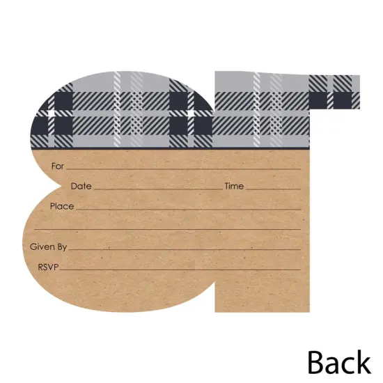 Big Dot of Happiness 18th Milestone Birthday - Shaped Fill-In Invitations - Birthday Party Invitation Cards with Envelopes - Set of 12 {4}