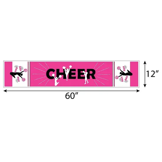 Big Dot of Happiness We've Got Spirit - Cheerleading - Petite Birthday Party or Cheerleader Party Paper Table Runner - 12 x 60 inches {4}