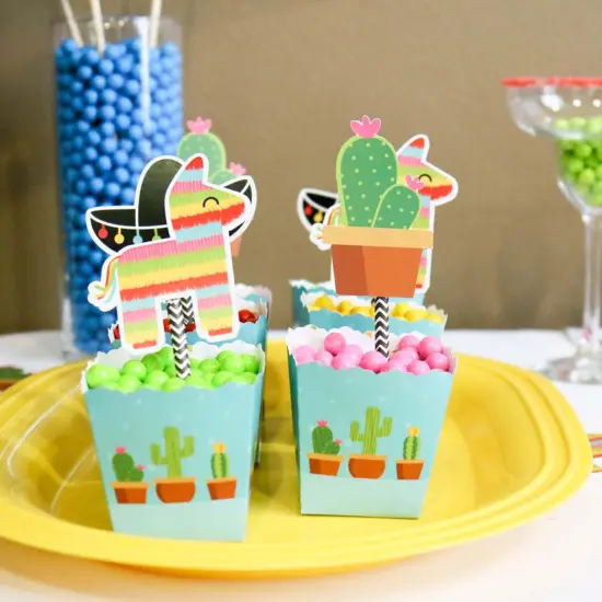 Big Dot of Happiness Let's Fiesta - Fiesta - Party Mini Favor Boxes - Fiesta Treat Candy Boxes - Set of 12 {7}
