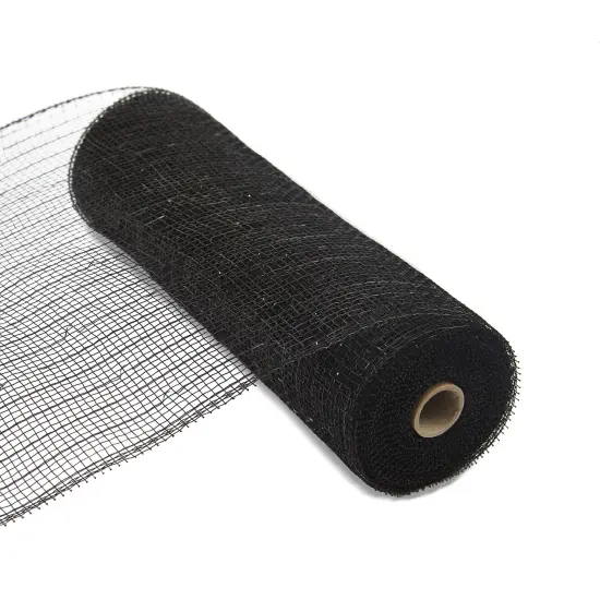 FloraCraft Decorative Mesh 10"X10yd-Black {2}