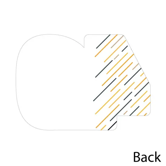 Big Dot of Happiness Cheers and Beers to 40 Years - Shaped Thank You Cards - 40th Birthday Party Thank You Note Cards with Envelopes - Set of 12 {6}