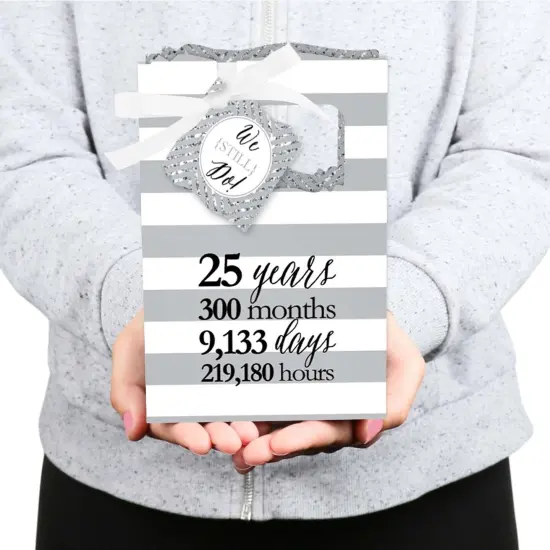 Big Dot of Happiness We Still Do - 25th Wedding Anniversary Party Favor Boxes - Set of 12 {6}