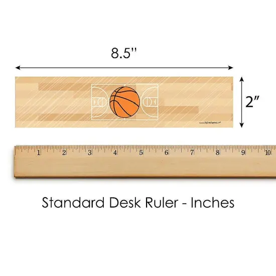 Big Dot of Happiness Nothin' but Net - Basketball - Baby Shower or Birthday Party Water Bottle Sticker Labels - Set of 20 {6}