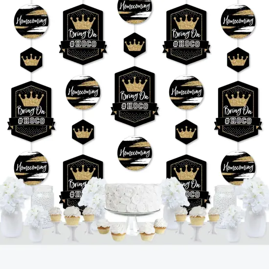 Big Dot of Happiness HOCO Dance - Homecoming DIY Dangler Backdrop - Hanging Vertical Decorations - 30 Pieces {3}