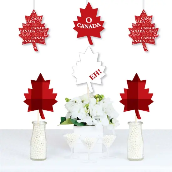 Big Dot of Happiness Canada Day - Maple Leaf Decorations DIY Canada Party Essentials - Set of 20 {1}