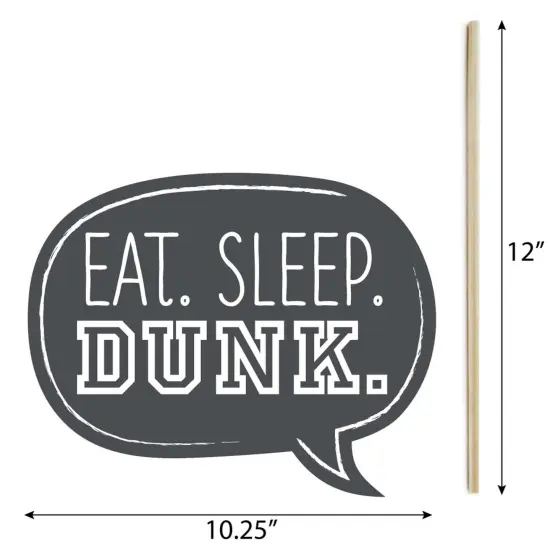 Big Dot of Happiness Funny Nothin' but Net - Basketball - Tailgating Party Photo Booth Props Kit - 10 Piece {6}