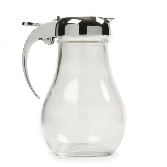 Norpro Clear Glass Honey and Syrup Dispenser Tear Drop Shape 12 Oz {3}