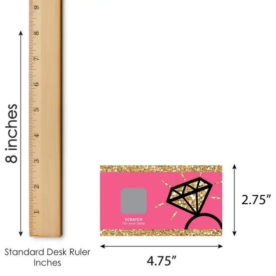 Big Dot of Happiness Girls Night Out - Bachelorette Party Game Scratch Off Dare Cards - 22 Count {7}