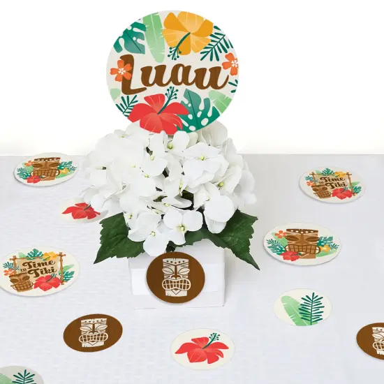 Big Dot of Happiness Tropical Luau - Hawaiian Beach Party Giant Circle Confetti - Party Decorations - Large Confetti 27 Count {7}