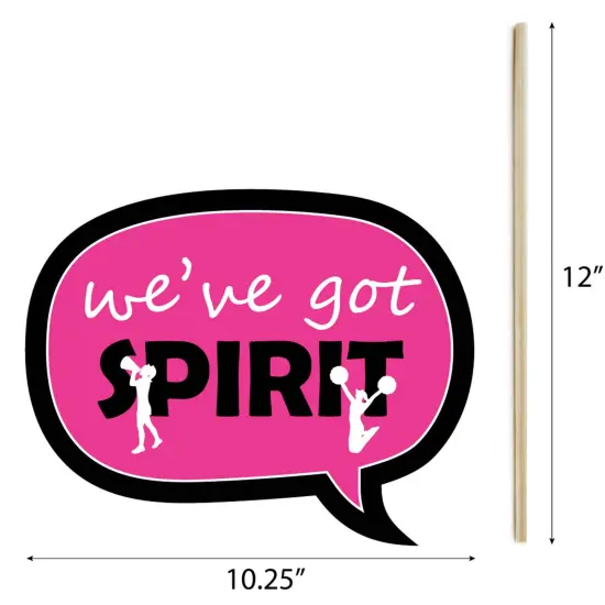 Big Dot of Happiness We've Got Spirit - Cheerleading - Birthday Party or Cheerleader Party Photo Booth Props Kit - 20 Count {7}